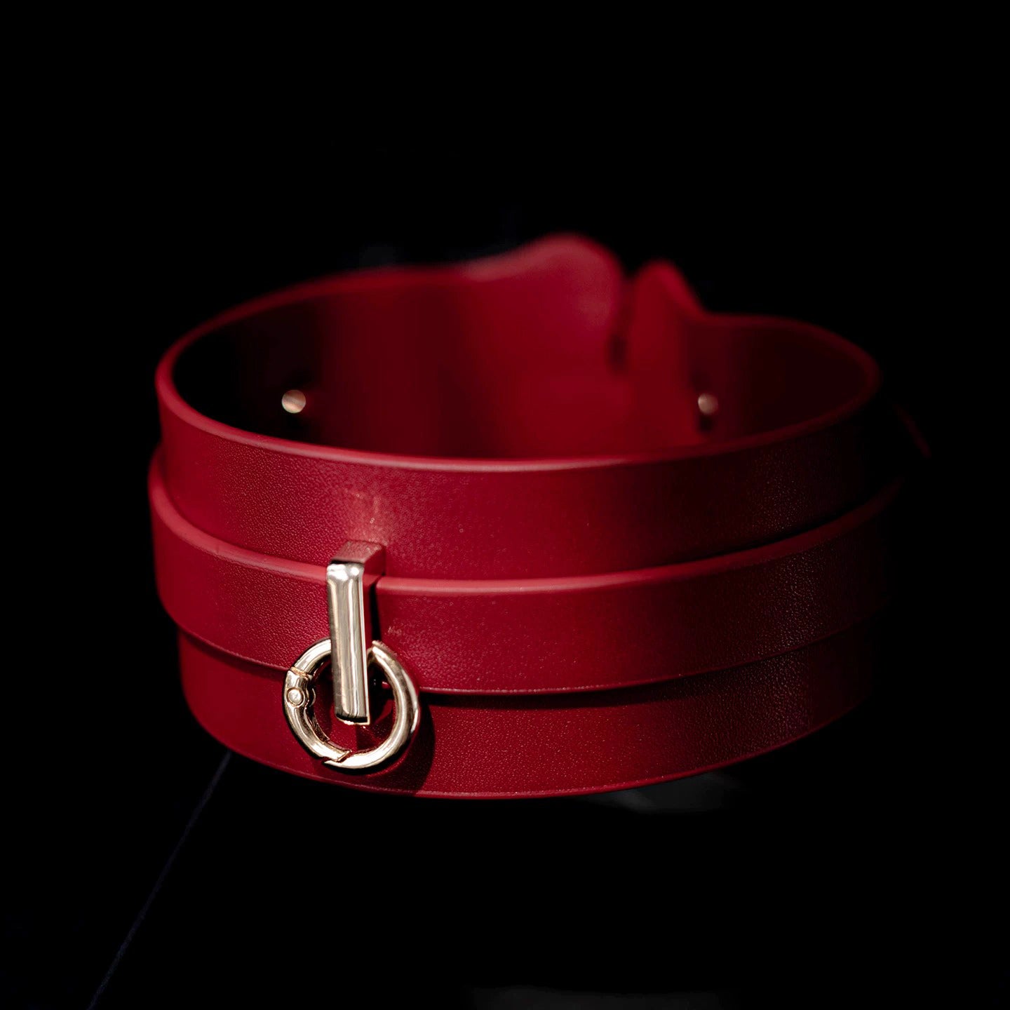 The Heavy Shackle: 5cm Extra-Wide Genuine Leather Collar & Leash Set