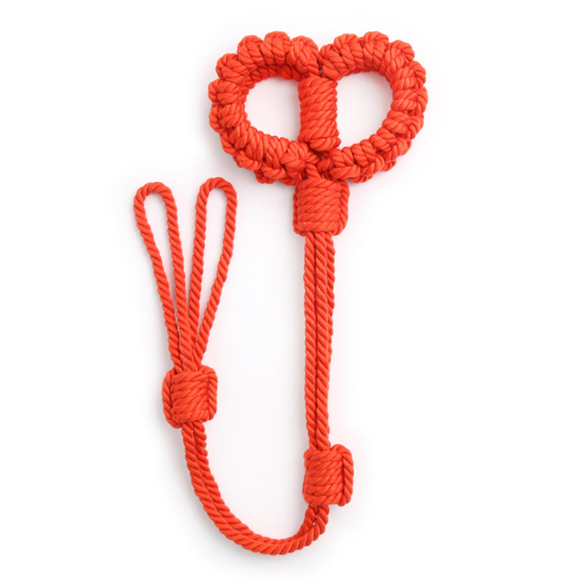 Handmade Shibari Rope Handcuffs with Leash